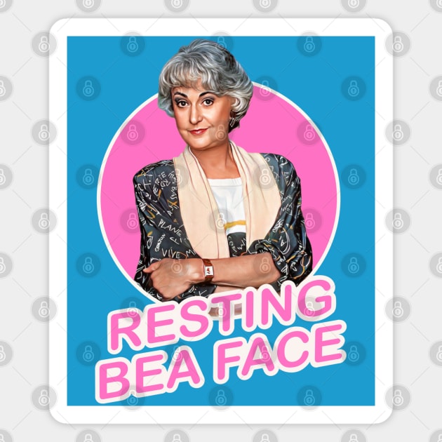 Golden Girls Dorothy Zbornak Bea Arthur - Resting Bea Face Magnet by EnglishGent